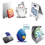 6 Free New Social Icons AI Format