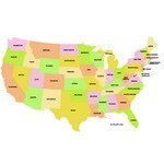 US States Map [United States]