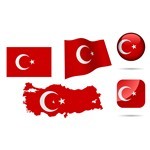 Turkey Symbols Collection [TÃ¼rkiye BayraklarÄ± – EPS File]