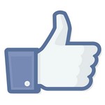 facebook like vector thumb