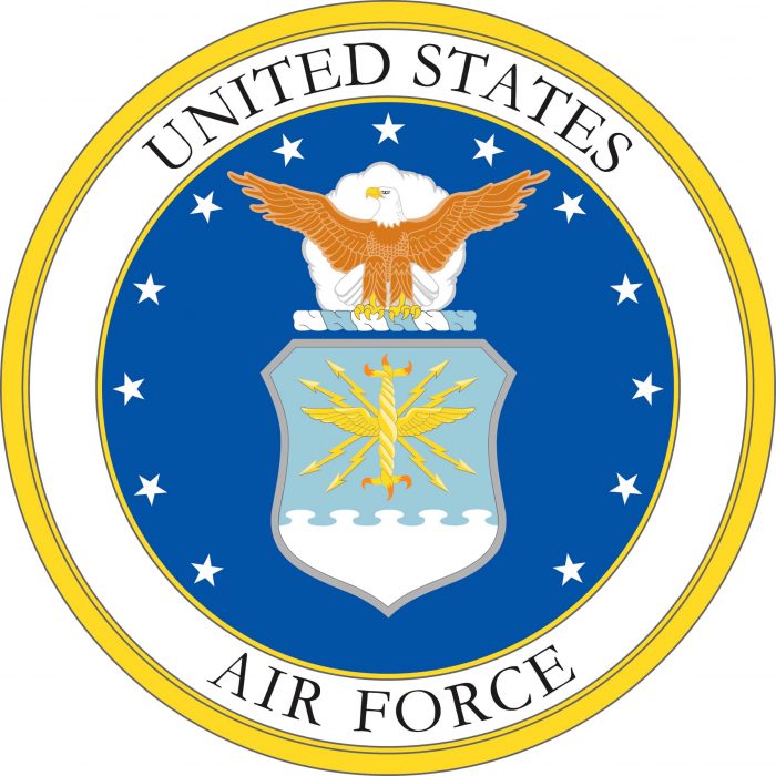 USAF United States Air Force Arm&Emblem PNG Image us air force emlem arm logo 700x700