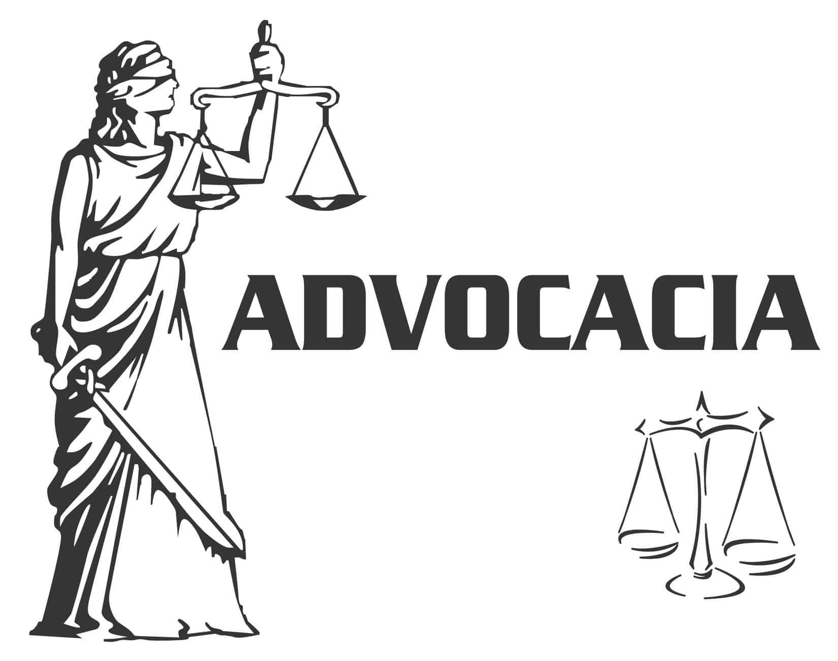 advocacia  justi  a