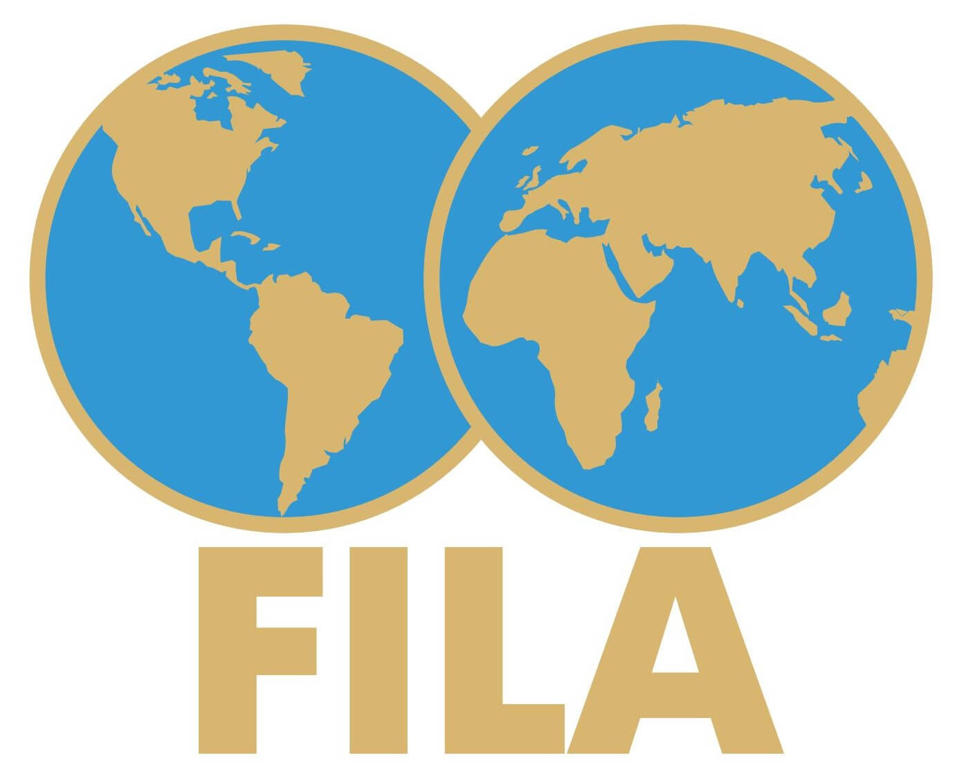 Federation Internationale des Luttes Aociees FILA logo
